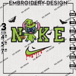Stitch Oogie Boogie Embroidery Designs, Halloween Embroidery Files, Nightmare Before Christmas Machine Embroidery Files