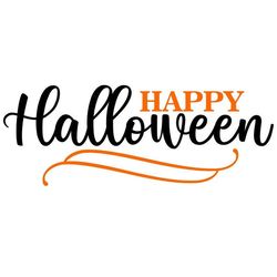 Happy Halloween SVG, Halloween Text SVG, Digital Download, Cut File, Sublimation, Clip Art (individual svgdxfpng files)