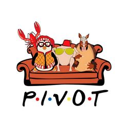 Pivot Retro TV Show Friends PNG