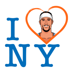 I Hart New York Heart Knicks Basketball Svg