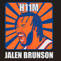 H11M Jalen Brunson New York Knicks Basketball Svg