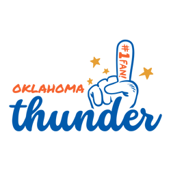 Okc Thunder Basketball No 1 Fan Finger Svg Digital Download