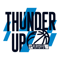 Thunder Up Basketball NBA Team Playoffs Svg