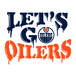 Edmonton Hockey Lets Go Oilers NHL Svg