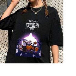 Bts Spooky Halloween Shirt, Bts Fanart Shirt, Cute Bangtan Boys Sweatshirt, BTS Halloween Shirt, Bangtan Halloween Shirt