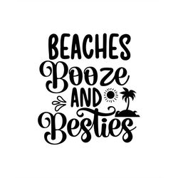 QualityPerfectionUS Digital Download - Beach Booze And Besties - SVG File for Cricut, HTV, Instant Download