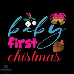 Baby First Christmas Svg, Christmas Svg, Xmas Svg, Pine Svg, Christmas Gift Svg, Christmas Bells Svg
