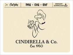 Cinderella & Co SVG, Mouse SVG, Family Vacation Trip SVG, Customize Gift Svg, Vinyl Cut File, Svg, Png, Dxf Printable De