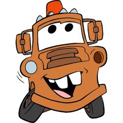 QualityPerfectionUS Digital Download - Cars Tow Mater - PNG, SVG File for Cricut, HTV, Instant Download