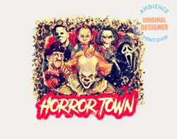 Horror Town PNG- Horror Films - Jason - Freddy - IT - Scream - Halloween - PNG - Sublimation
