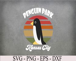 Groovy Penguin Park Svg, Eps, Png, Dxf, Digital Download