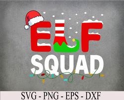 Elf Squad Christmas Matching Family Toddler Boy Girl Funny Svg, Eps, Png, Dxf, Digital Download