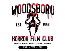 Woodsboro SVG, Horror svg, Halloween svg, Horror Film Club svg , Horror Characters SVG, Horror Sublimation Design, svg f