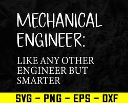 Funny Mechanical Engineer Gifts Engineering Students Gear Svg, Eps, Png, Dxf, Digital Download