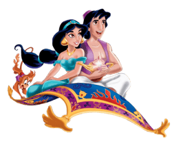 Aladdin SVG, Aladdin Clipart, Jasmine SVG, Princess Clipart for Aladdin Birthdays and Crafts
