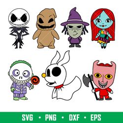 Baby Jack and Sally Bundle, Baby Jack and Sally Bundle Svg, Halloween Svg, Oogie Boogie Baby Svg, png, eps, dxf file