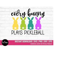 Pickleball svg for Easter designs for shirt, Pickleball PNG files for sublimation, Pickleball Gifts for Pickleball Playe