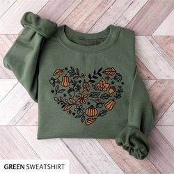 Cottagecore Fall Sweatshirt for Women, Vintage Thanksgiving Crewneck, Pumpkin Patch Shirt, Autumn Sweater Halloween