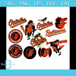 Baltimore Orioles Bundle, Baseball team svg, Baltimore Orioles svg, Baltimore Orioles Digital download