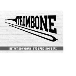 Trombone design for shirt, Trombone svg for cricut, Trombone logo, Trombone clip art, Trombone gifts, musician gift, tro