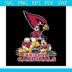Mickey Mouse Arizona Cardinals American Football Nfl Sports Svg, Mickey NFL Team Svg, Mickey NFL Svg