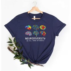 We All Differently Shirt, Autism Shirt, Autism Mom Shirt, Neurodiversity Shirt, Puzzle Shirt, Autism Awareness Shirt, Pr