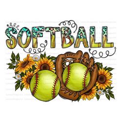 softball png, spor png, leopard, sunflower png, softball png, watercolor, softball design, sublimation design, digital d