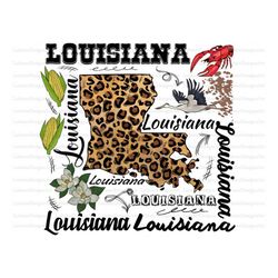 Louisiana Map, Louisiana Sublimation, Digital Downloads, Instant Download, Crawfish, Louisiana,Clipart,Sublimation Desig
