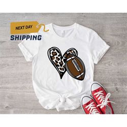Football Love Shirt, Football Cheetah Shirt, Football Shirt, Football Lover Shirt, Football Fan Shirt, Football Heart Sh
