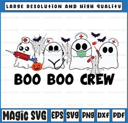 Halloween Boo Boo Crew Nurse Png,  Registered Nurse Emergency Department Png, School Nurse, Happy Halloween Png, Digital