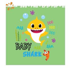 Yellow Baby Shark Doo Doo Doo Svg, Cute Baby Shark Doo Doo Doo Svg