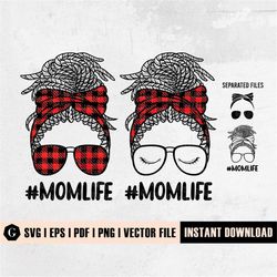 Afro Mom Life Svg | Mom Life Cut Files | MomLife Svg | Mom Life Png | Afro Kid Life Svg | Mom Life Svg | Messy Bun Mom S