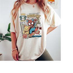 Retro Spider Man Comfort Colors Shirt, Vintage Spider Cat Shirt, Spider Man Across the Spider-Verse Shirt, Marvel Shirt,