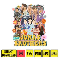 Jonas Brothers 2023 Svg, Jonas Brothers Band, One Night Five Albums Svg, Jonas Brothers Tour 2023 Svg, Joe Jonas Svg, Wo