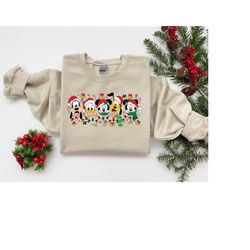 Mickey and Friends Christmas Shirt, All Disney Characters Christmas Shirt, Disney Christmas Shirts, Christmas Crew Shirt