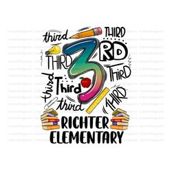 Third Richter Elementary png, 3rd Richter Elementary  Clipart, PNG  sublimation, Richter Elementary of Elementary,Printa