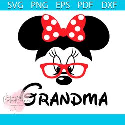 Grandma Minnie Mouse Svg, Disney Svg, Minnie Grandma Mouse Svg