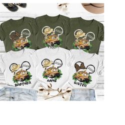 Disney Animal Kingdom Custom Shirts, Disneyworld Custom Name Shirts, Safari Family Matching Shirts, Disney Trip Matching