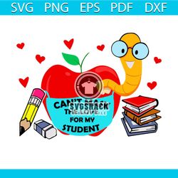 Cant Mask The Love For My Stundent svg, Bookworm svg, Back To School svg