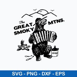 Great Smoky Mountains Svg, National Park Svg, Smokey The Bear Svg, Png Dxf Eps File