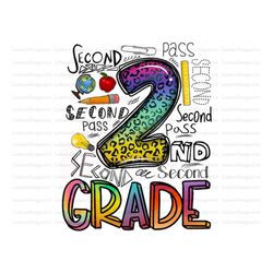 2nd second Pass Grade Png File, Western, 2nd Grade, Teacher Png, 2nd Grade Teacher Png, second Design,Digital Download,S