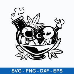 High Astronaut and Alien Svg, Png Dxf Eps Digital File