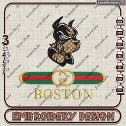 NCAA Boston University Terriers Gucci Embroidery Design, NCAA Teams Embroidery Files, NCAA Machine Embroidery