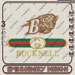 NCAA Bucknell Bison Gucci Embroidery Design, NCAA Teams Embroidery Files, NCAA Bucknell Bison Machine Embroidery
