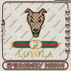 NCAA Loyola Maryland Greyhounds Gucci Embroidery Design, NCAA Teams Embroidery Files, NCAA Machine Embroidery