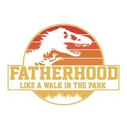 Fatherhood Like A Walk In The Park Vintage Svg, Movies Svg