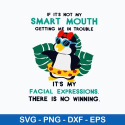IF It_s Not My Smart Mouth Getting Me In Trouble It_s My Facial Expressions There Is No Winning Svg, Png Dxf Eps File