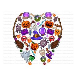 Halloween Png File, Western, Sublimation Halloween Heart Love, Halloween Png, Happy Halloween, Ghost,Digital Download, S