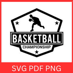 Basketball Championship Logo Svg | Basketball Clipart Svg| Basketball Championship Design Svg| Sport Svg