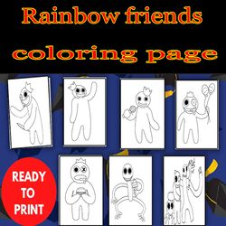 Coloring Pages, Rainbow friends Coloring Pages, prinatble